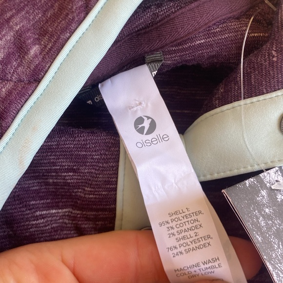 NWT Oiselle Quilted Lauren Snap Top - Picture 4 of 5